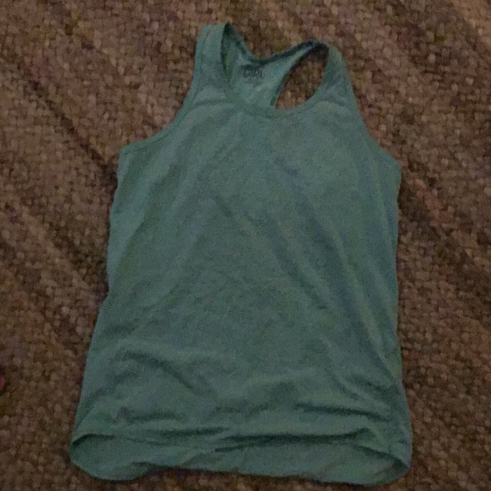 Athlete blue tank top